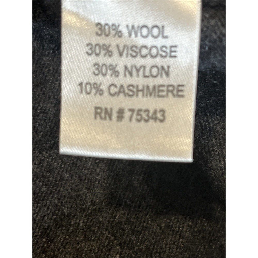 Emi Maglia Wool Cashmere Blend Italian Soft Warm Pullover V-Neck Grey Sweater M - Picture 4 of 6